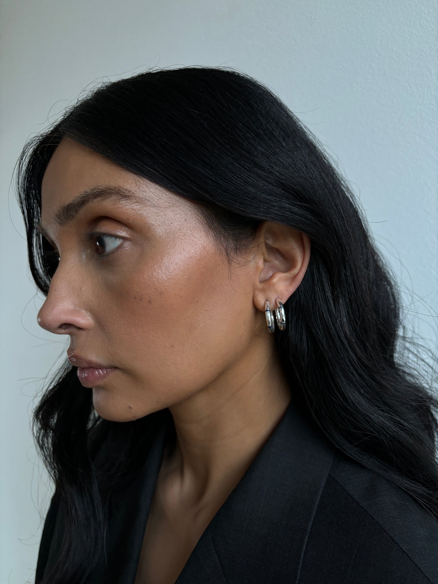 Soraya Ohrringe Groß - Silber / Gold